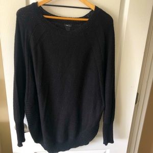•SOLD Rue 21 Slit Sides Black Knit Sweater